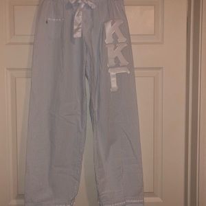 Kappa Kappa Gamma KKG Sorority Blue Pajama Pants